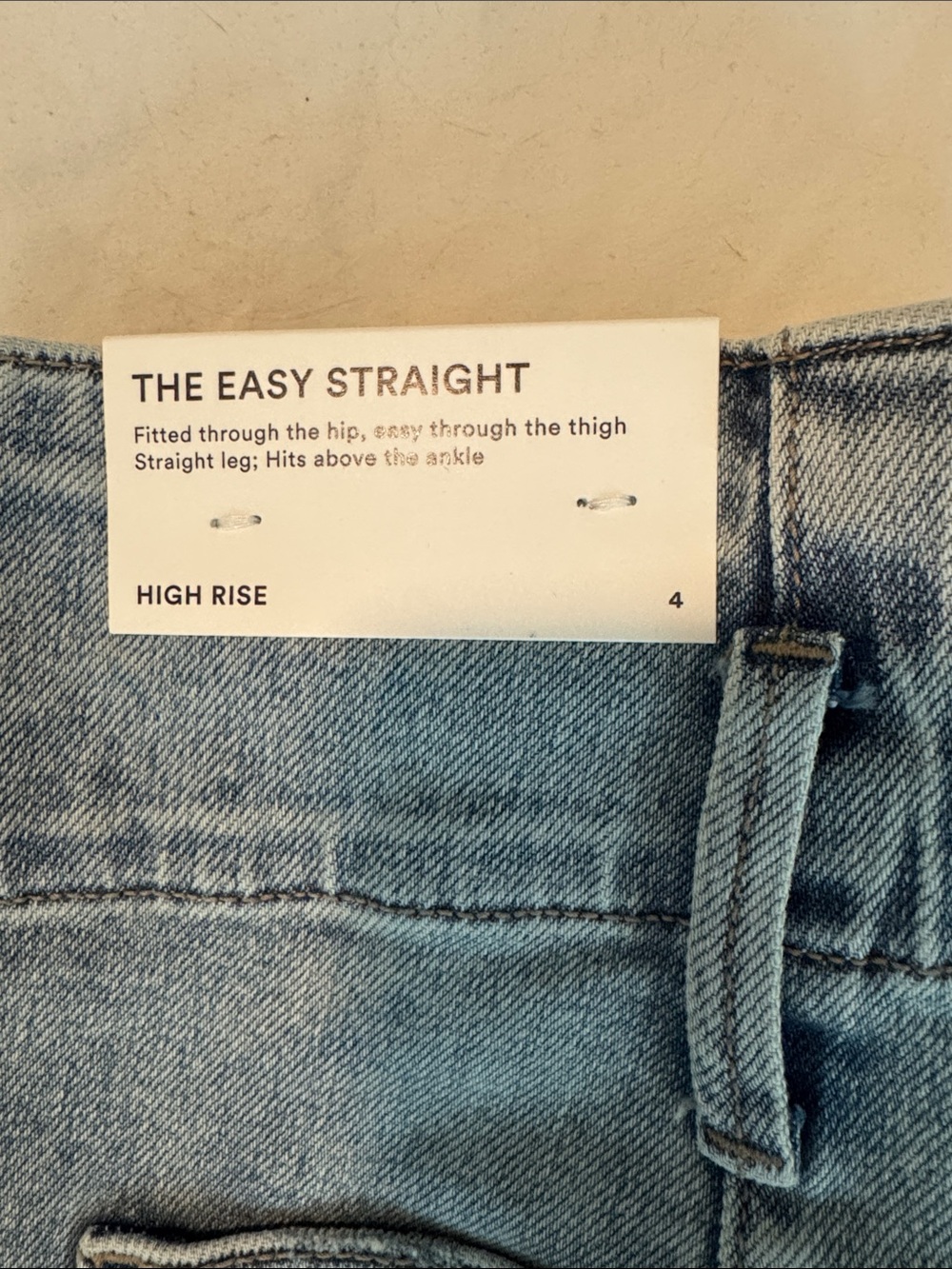 NWT Ann Taylor High Rise Straight Leg Jeans - Picture 4 of 10